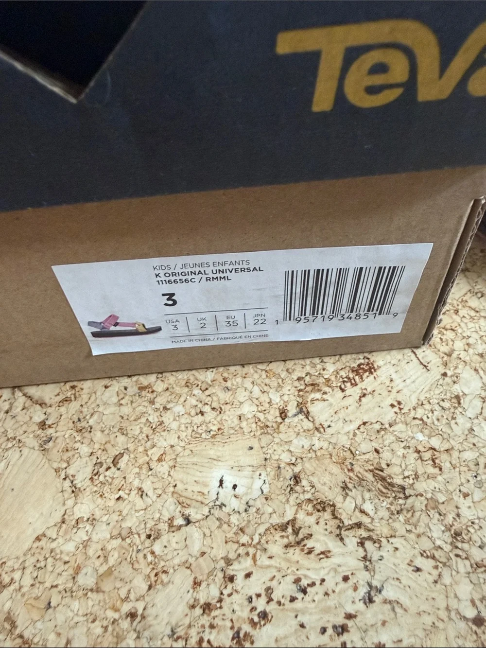 Teva Navy Sandals with Pink, Lavender & Yellow Straps